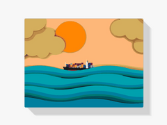 Diamond Painting - Schip in de golven - SEOS Shop ®