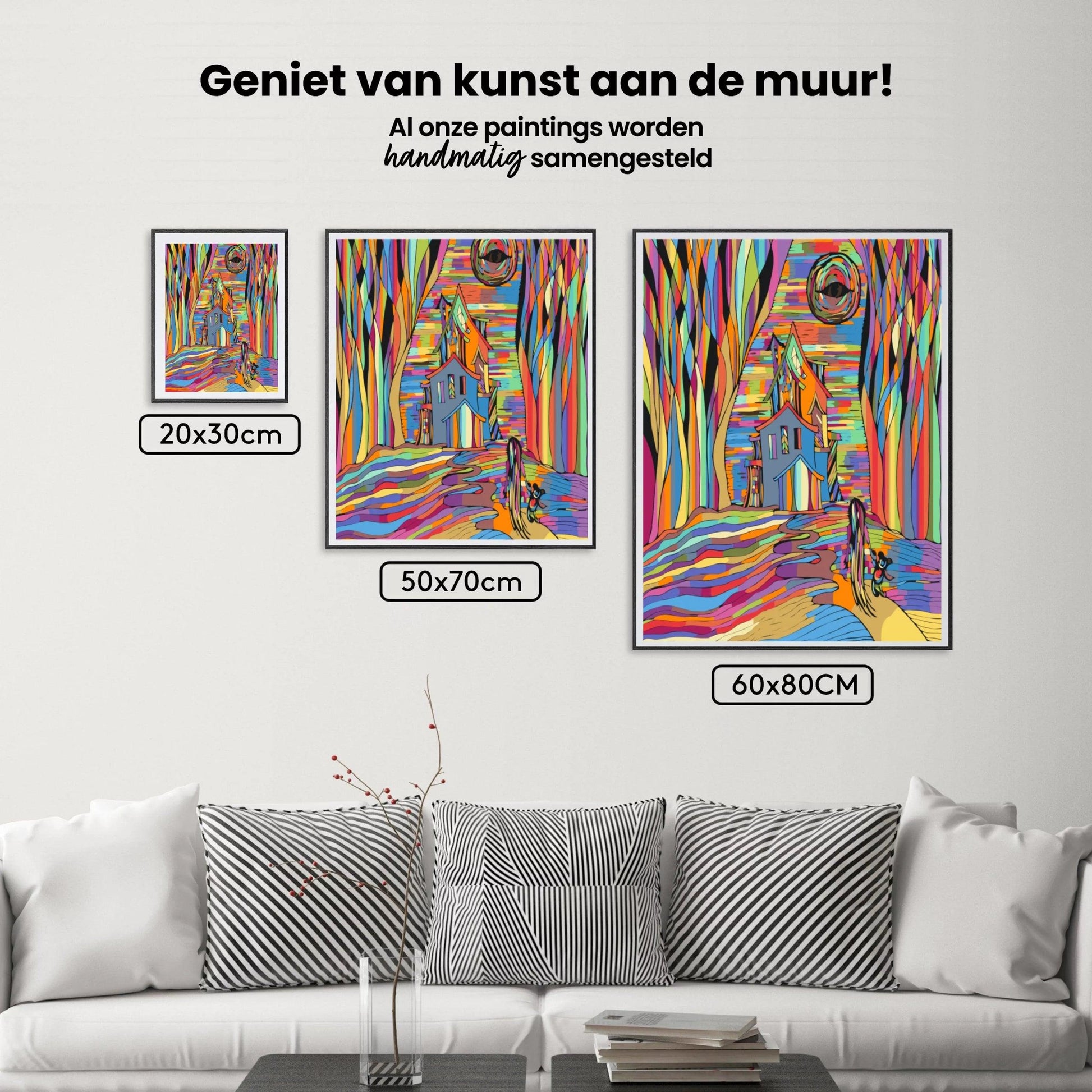 Diamond Painting - Spookachtig Kleurrijk Huis - SEOS Shop ®