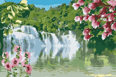 Diamond Painting - Sprookjesachtige waterval - SEOS Shop ®