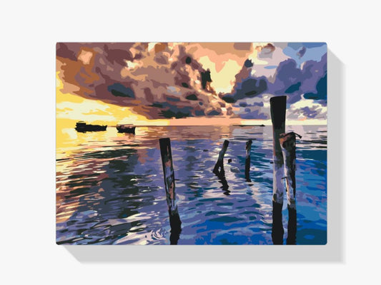 Diamond Painting - Stormachtige zonsondergang - SEOS Shop ®