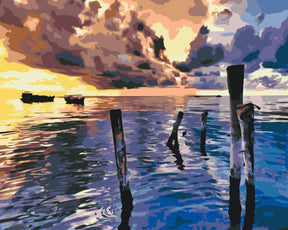 Diamond Painting - Stormachtige zonsondergang - SEOS Shop ®