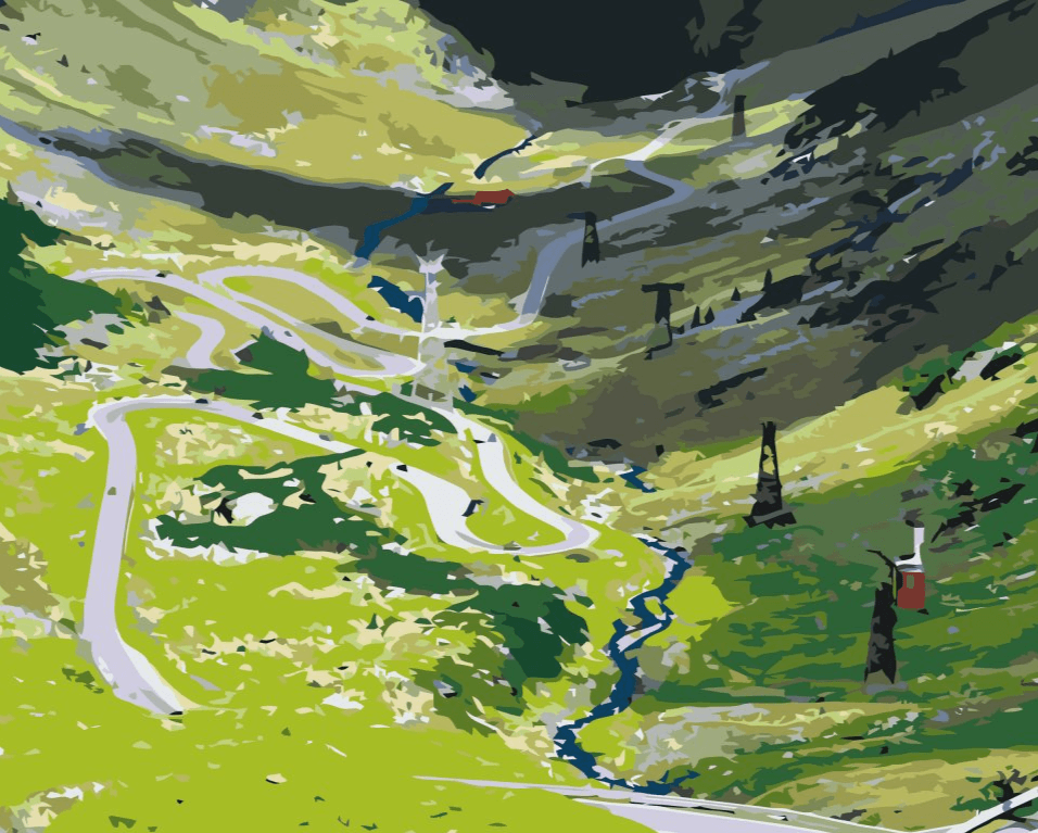 Diamond Painting - Transfagarasan weg in Roemenië 2 - SEOS Shop ®