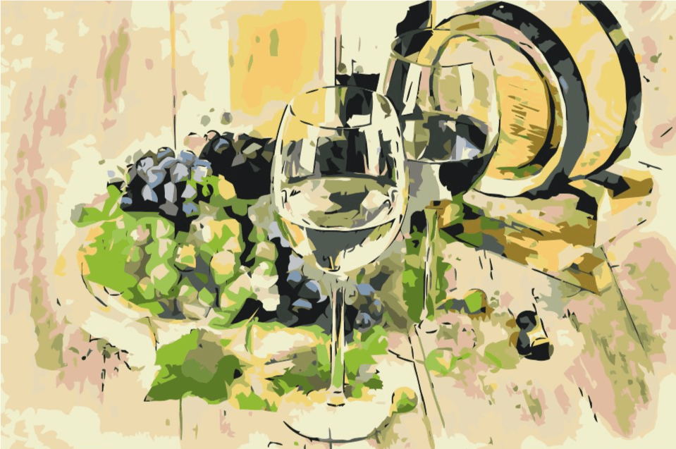 Diamond Painting - Twee soorten wijn - SEOS Shop ®