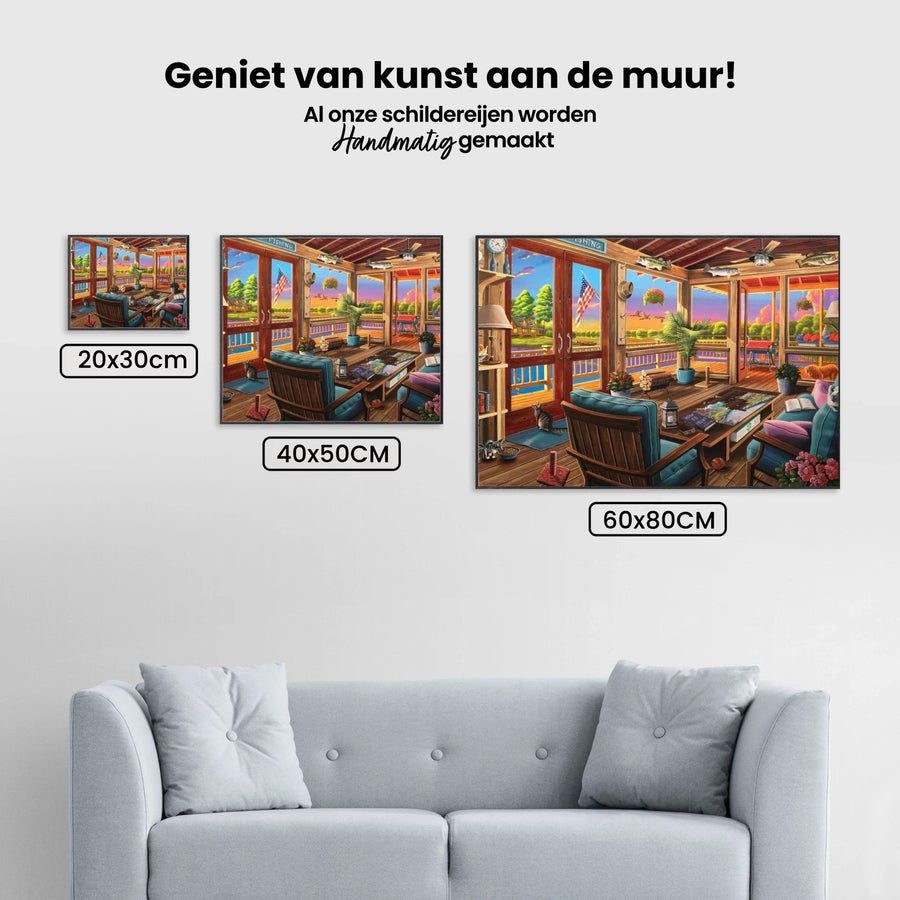 Diamond Painting - Uitzicht op het meer - SEOS Shop ®