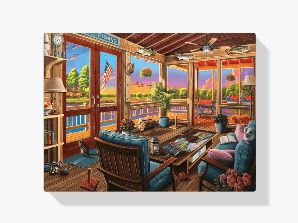 Diamond Painting - Uitzicht op het meer - SEOS Shop ®
