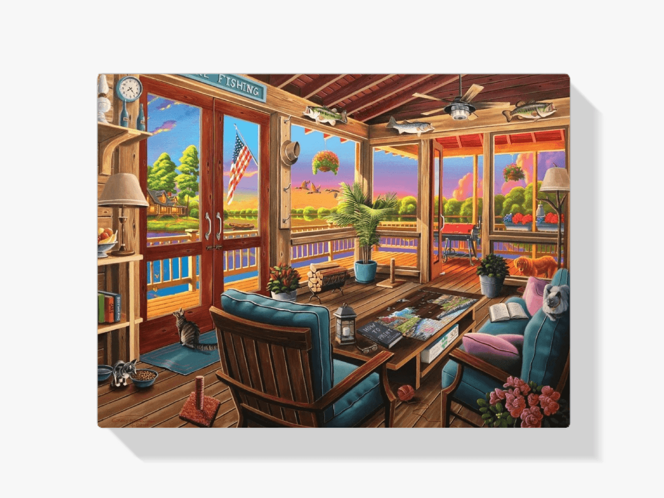 Diamond Painting - Uitzicht op het meer - SEOS Shop ®