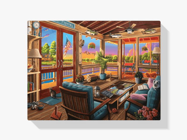 Diamond Painting - Uitzicht op het meer - SEOS Shop ®