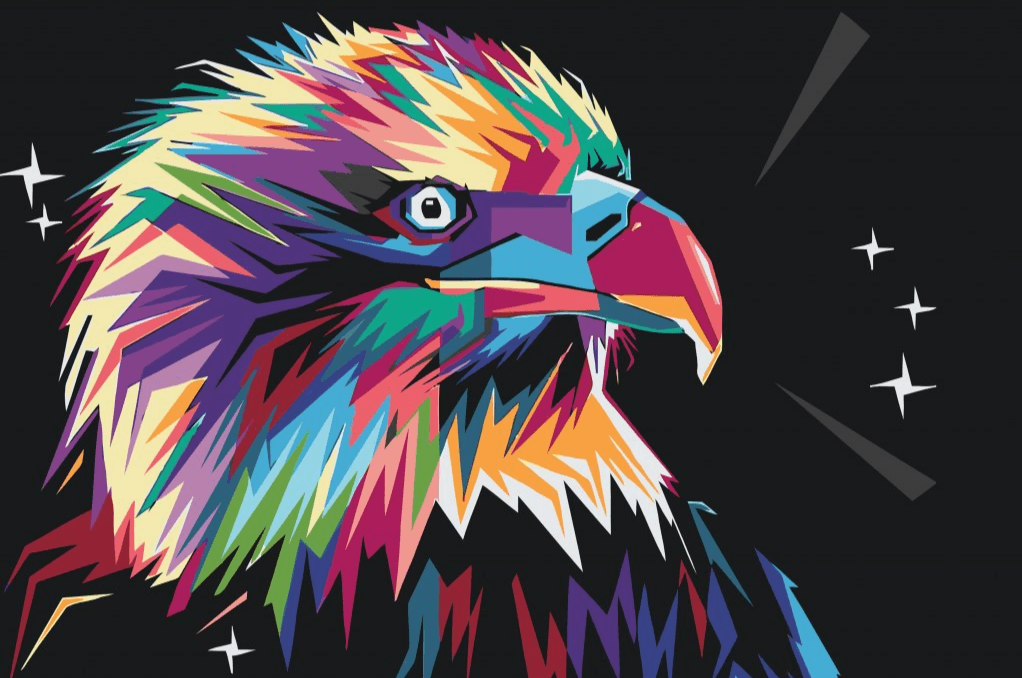 Diamond Painting - Vector adelaar - SEOS Shop ®