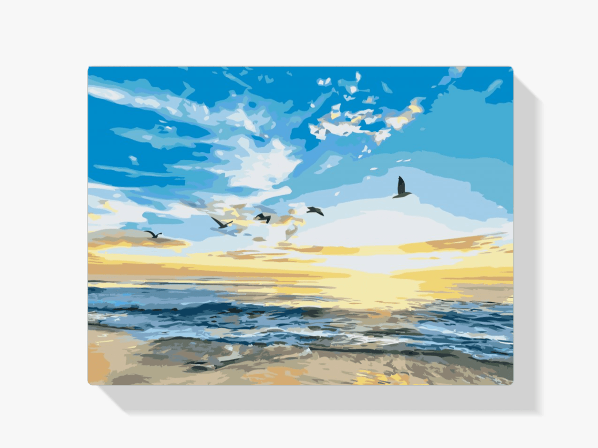 Diamond Painting - Vogels die over de zee vliegen - SEOS Shop ®