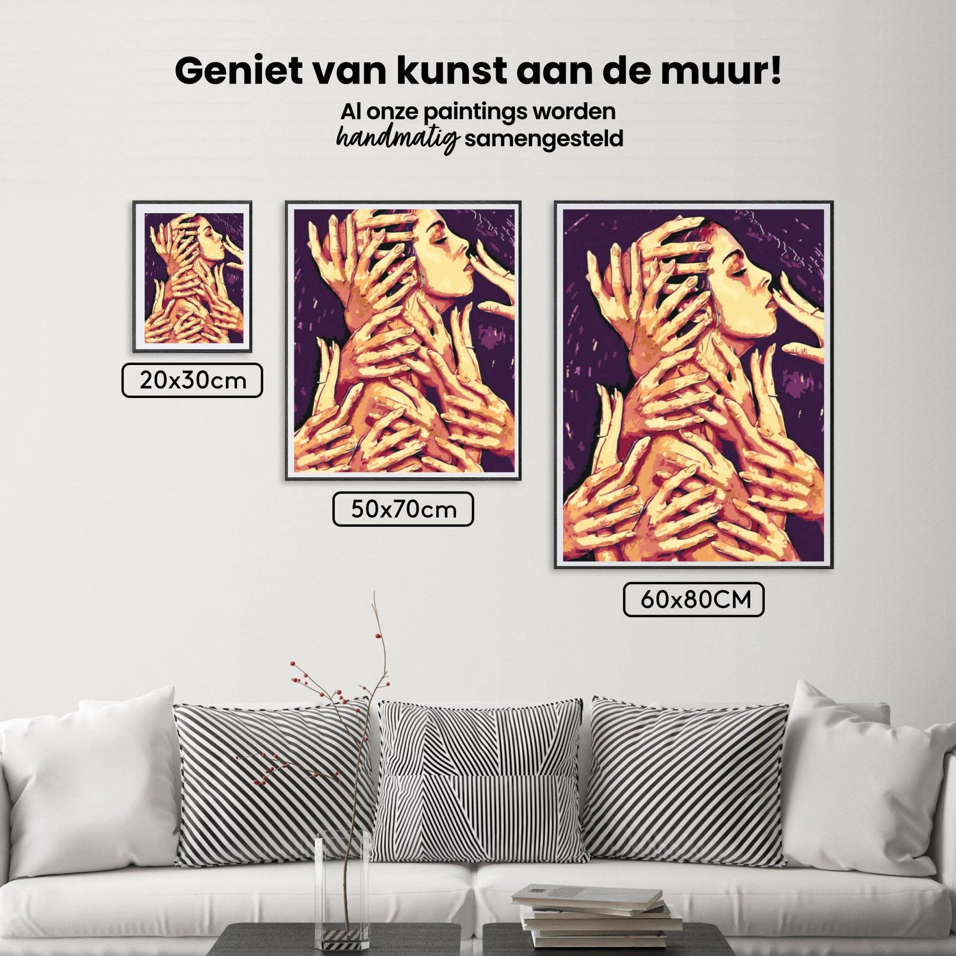 Diamond Painting - Vrouw in haar handpalmen - SEOS Shop ®