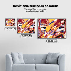 Diamond Painting - Vrouw met blauwe ogen - SEOS Shop ®