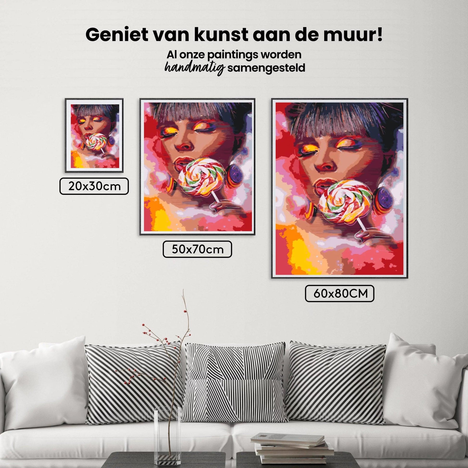 Diamond Painting - Vrouw met een lolly - SEOS Shop ®