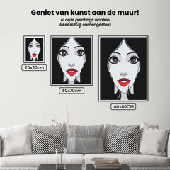 Diamond Painting - Vrouw met rode lippen - SEOS Shop ®