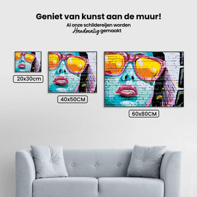 Diamond Painting - Vrouw met roze bril - SEOS Shop ®