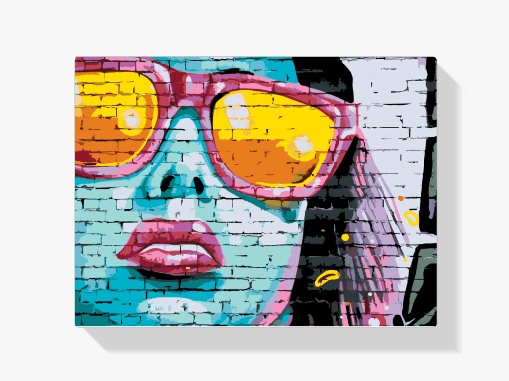 Diamond Painting - Vrouw met roze bril - SEOS Shop ®
