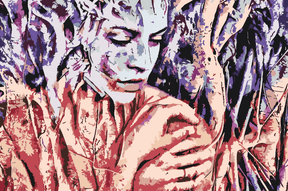 Diamond Painting -  Vrouw tussen de boomwortels - SEOS Shop ®