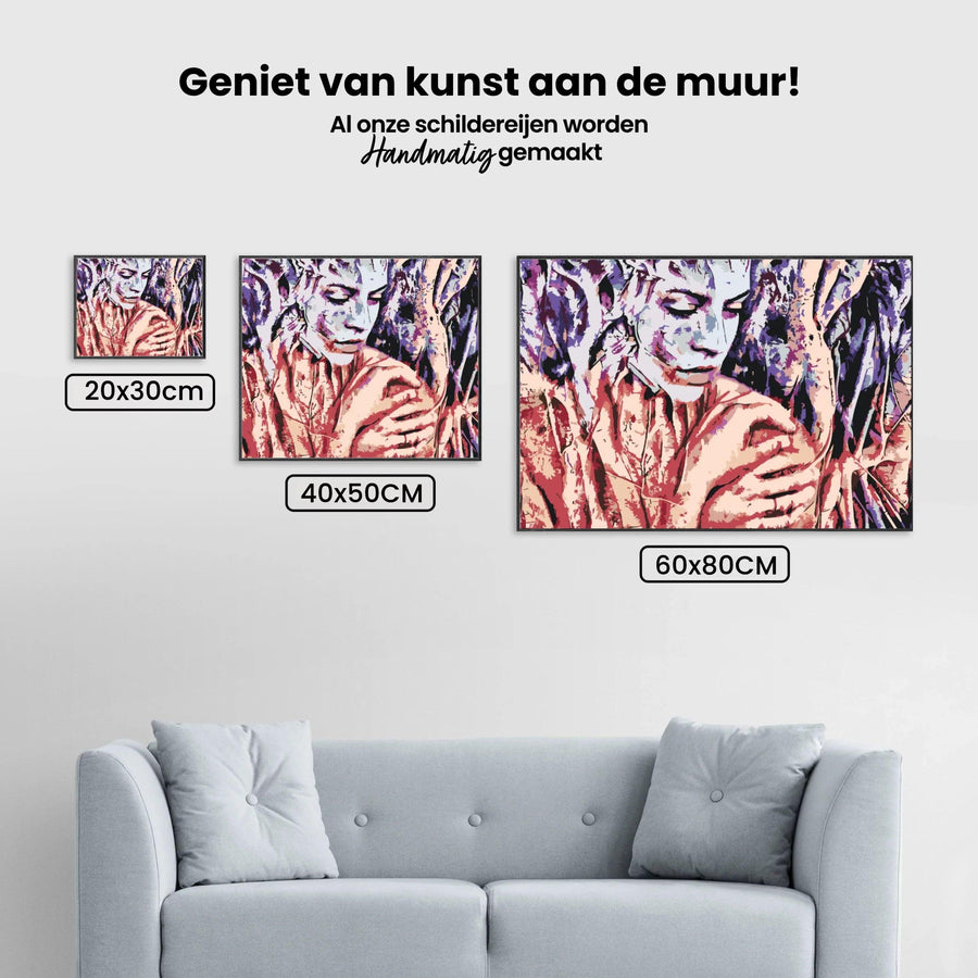 Diamond Painting -  Vrouw tussen de boomwortels - SEOS Shop ®