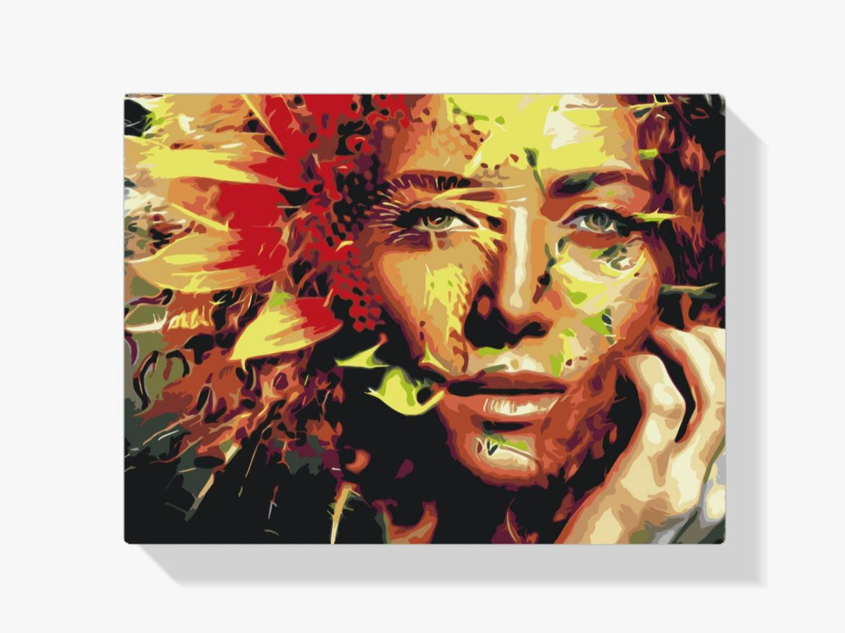 Diamond Painting - Vrouw verborgen in een zonnebloem - SEOS Shop ®