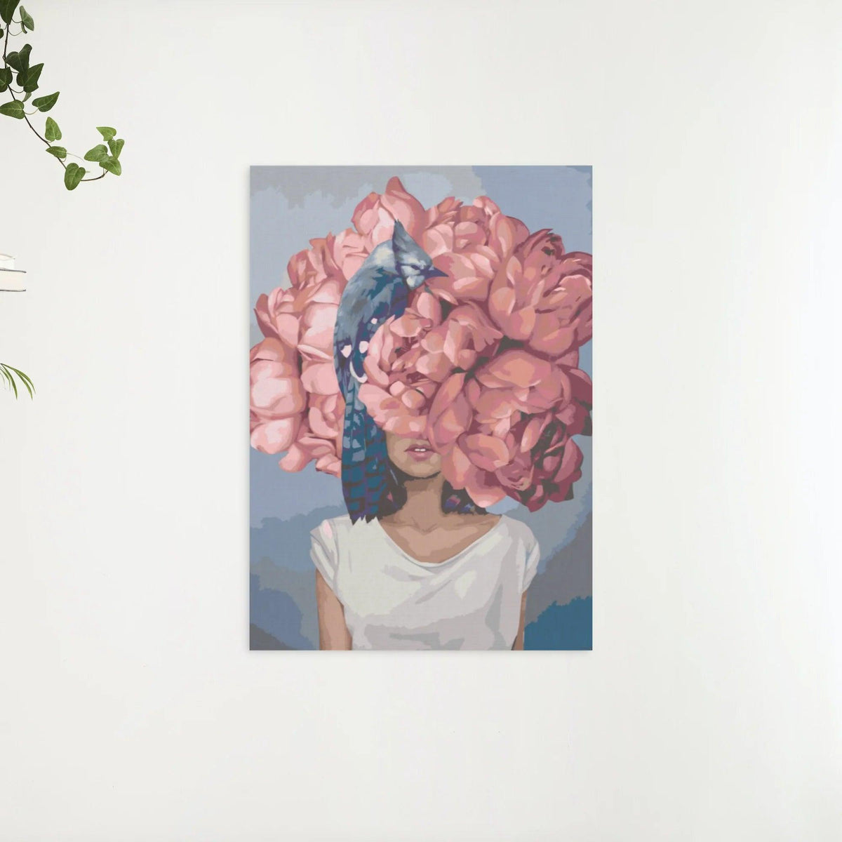Diamond Painting - Vrouw verborgen in pioenen - SEOS Shop ®