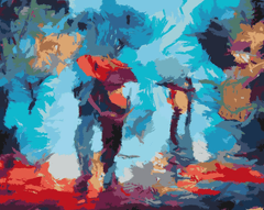 Diamond Painting - Wandeling in de regen - SEOS Shop ®