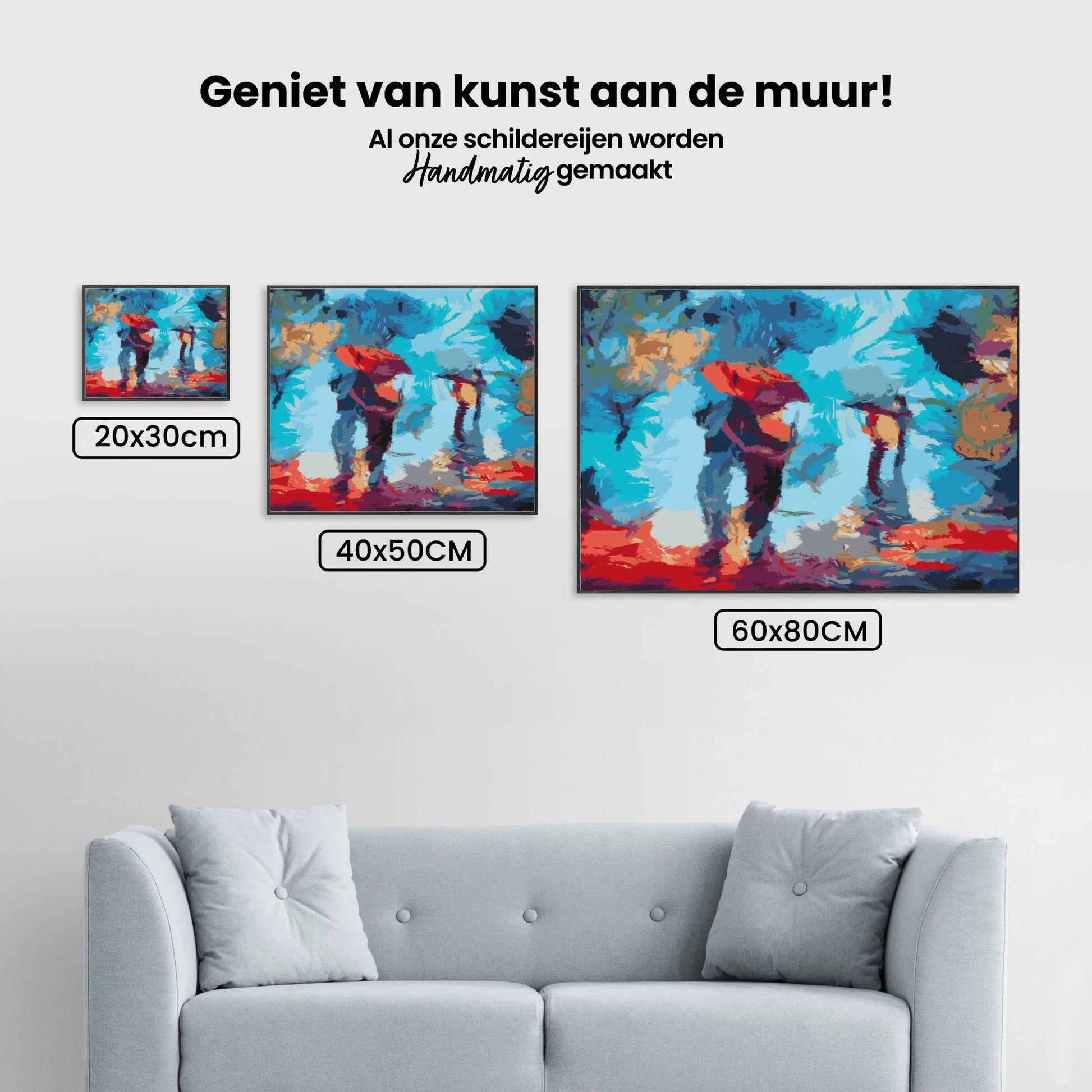 Diamond Painting - Wandeling in de regen - SEOS Shop ®