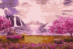 Diamond Painting - Waterval in de rozentuin - SEOS Shop ®