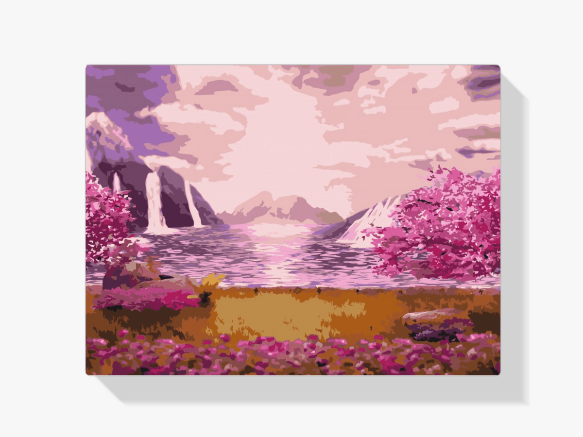 Diamond Painting - Waterval in de rozentuin - SEOS Shop ®
