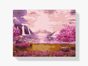 Diamond Painting - Waterval in de rozentuin - SEOS Shop ®