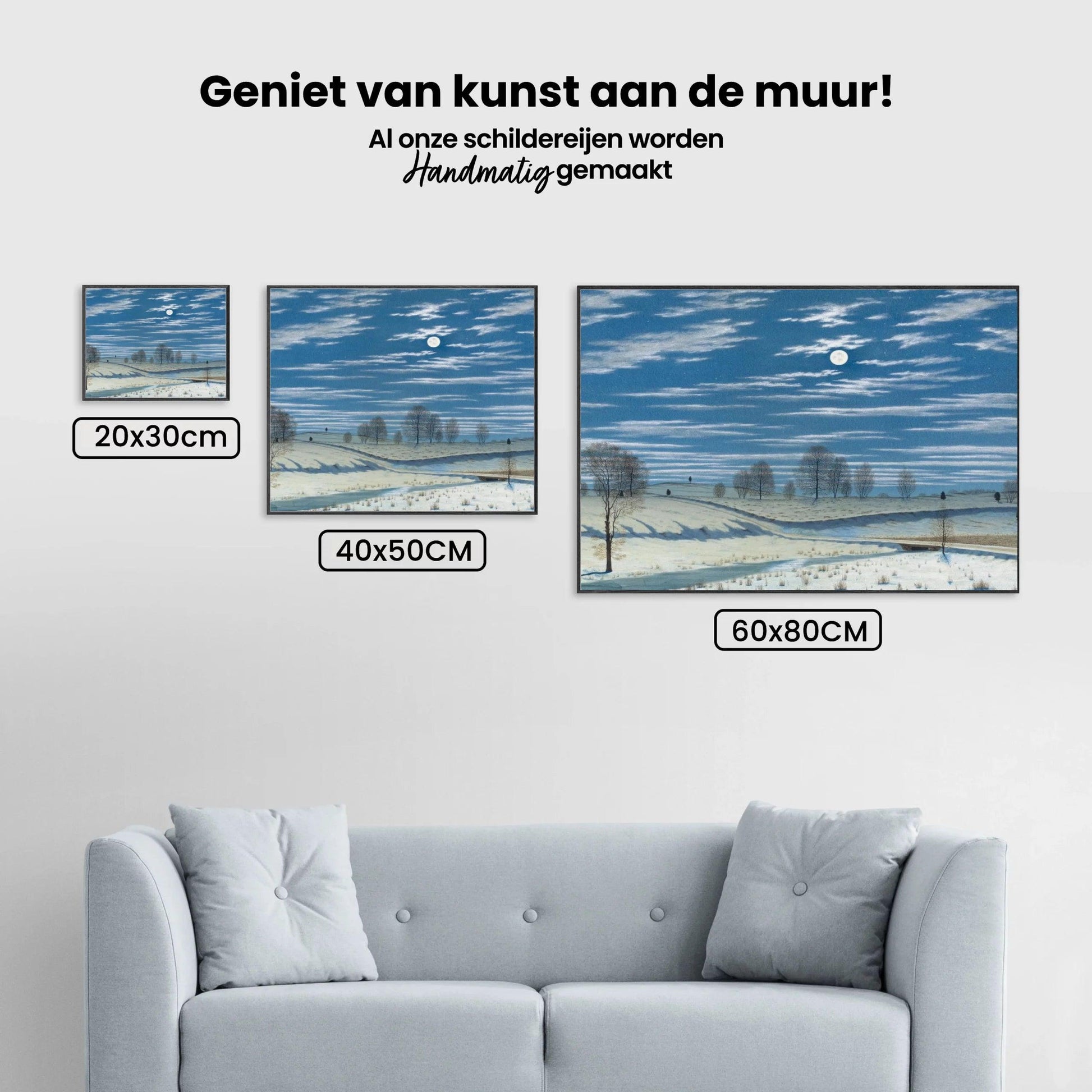 Diamond Painting - Winter Scène in Maanlicht - SEOS Shop ®