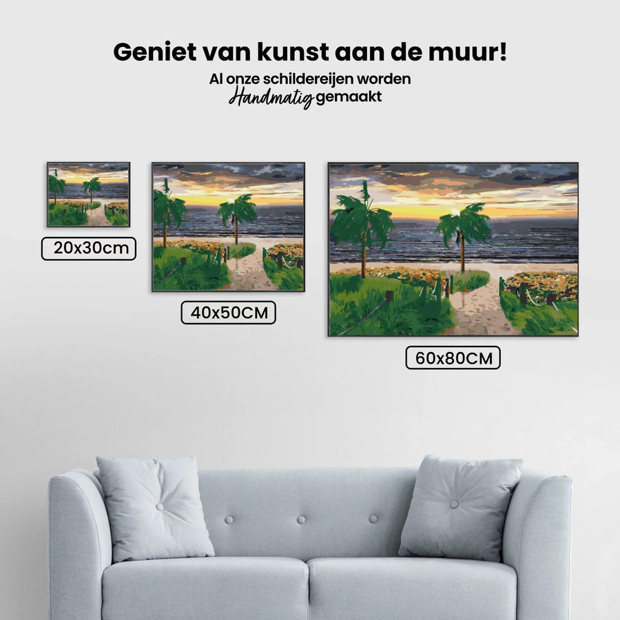 Diamond Painting - Zeestrand en palmbomen - SEOS Shop ®