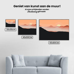 Diamond Painting - Zon in de bergen - SEOS Shop ®