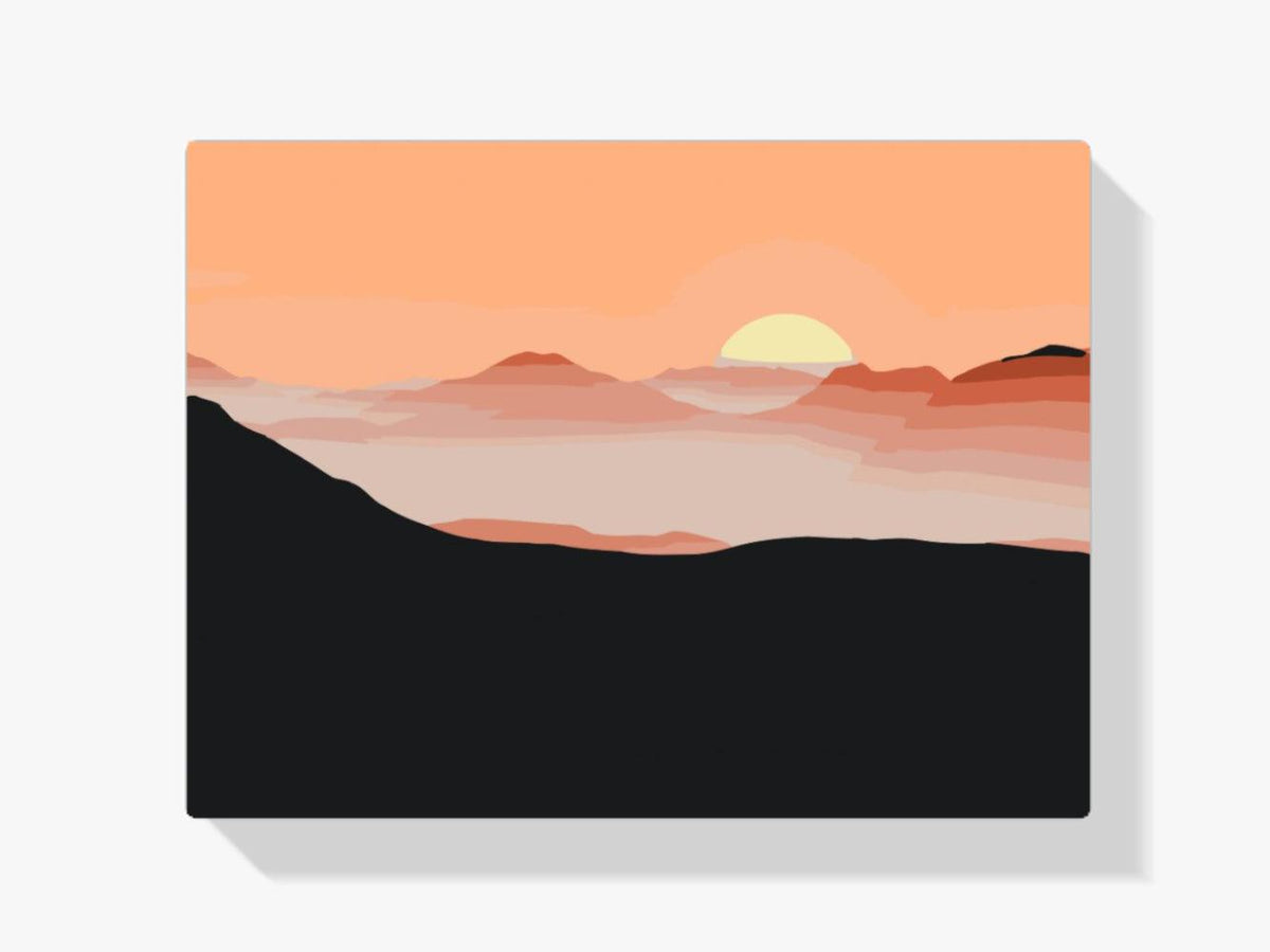 Diamond Painting - Zon in de bergen - SEOS Shop ®