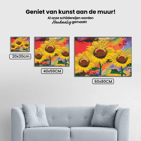 Diamond Painting - Zonnebloemen in de studio - SEOS Shop ®