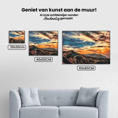 Diamond Painting - Zonsondergang boven de bergen - SEOS Shop ®