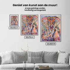 Diamond Painting kleurrijke Olifant - SEOS Shop ®