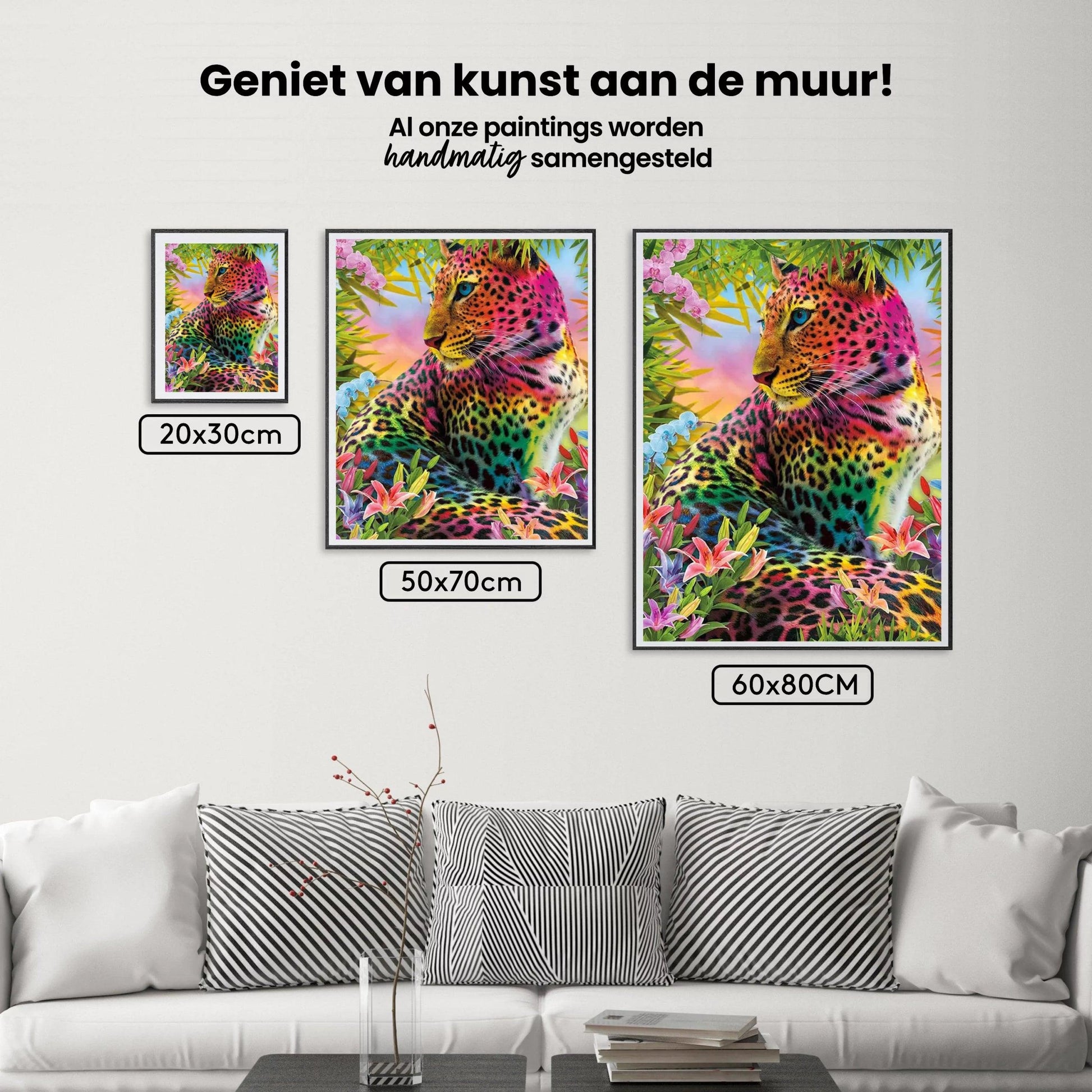 Diamond painting Luipaard gekleurd - SEOS Shop ®