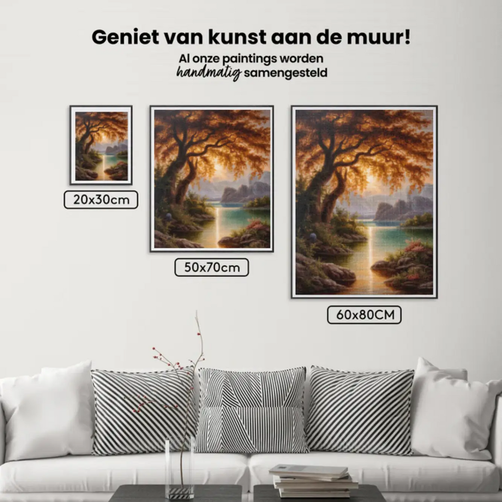 Diamond Painting - Amberkleurige gloed