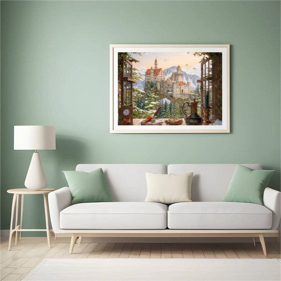 Diamond Painting -  Kasteel op de berg - SEOS Shop ®