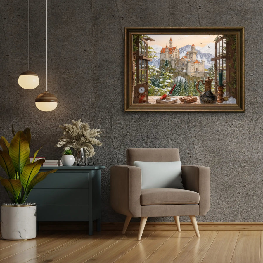 Diamond Painting -  Kasteel op de berg - SEOS Shop ®