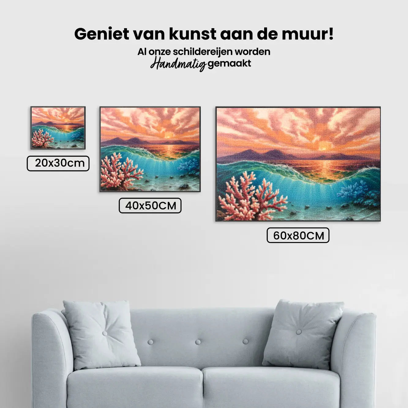 Diamond Painting - Koraal zonsondergang
