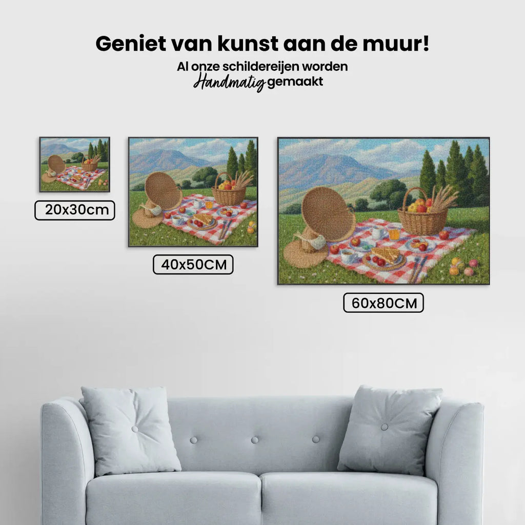 Diamond Painting - Pastelkleurige picknick