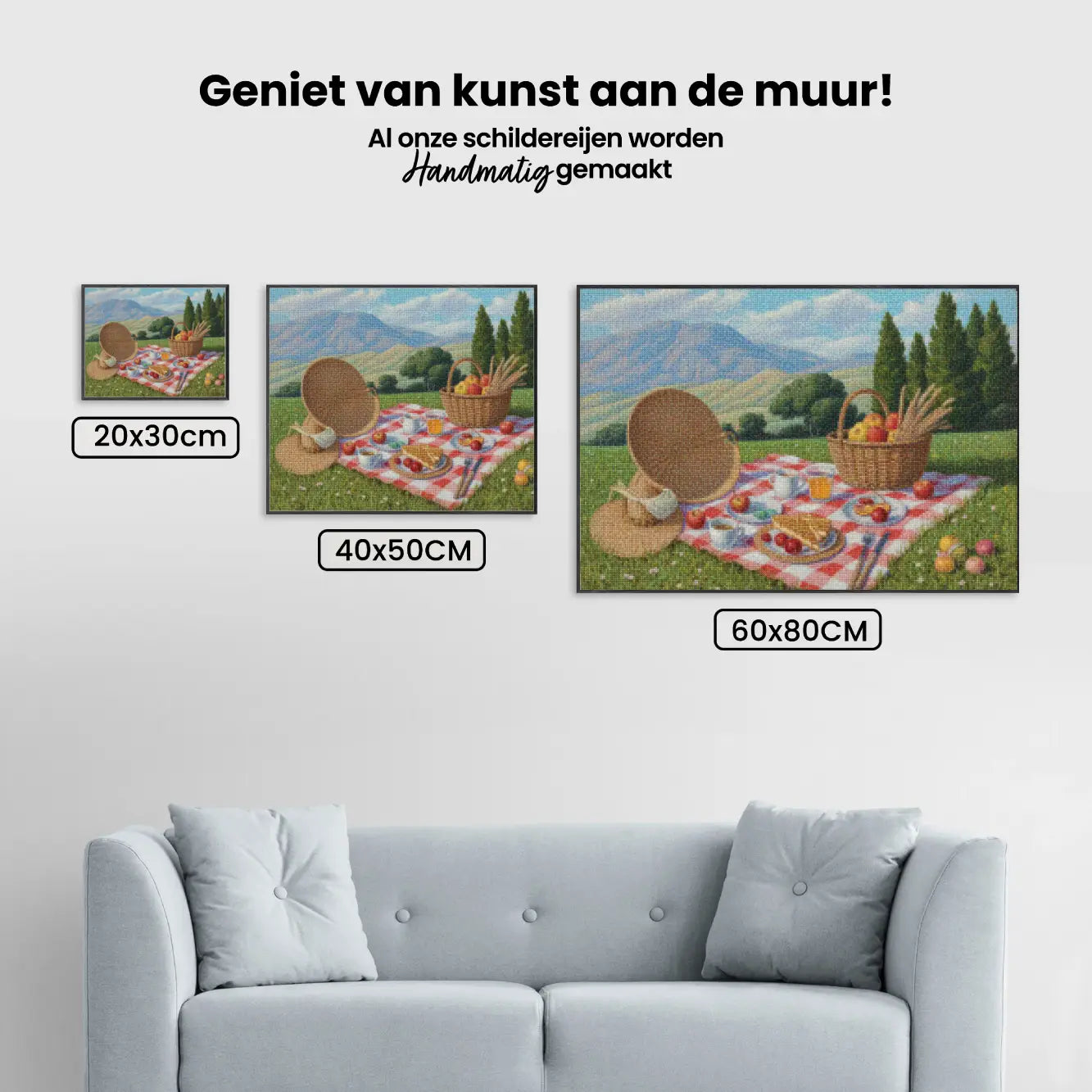 Diamond Painting - Pastelkleurige picknick