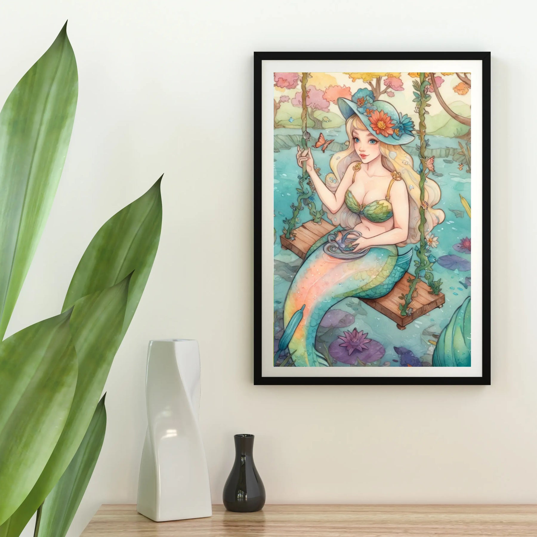 Diamond Painting -  Zeemeermin op een schommel - SEOS Shop ®