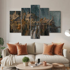 Diamond Painting Afgelegen stad 5 luik
