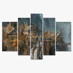 Diamond Painting Afgelegen stad 5 luik
