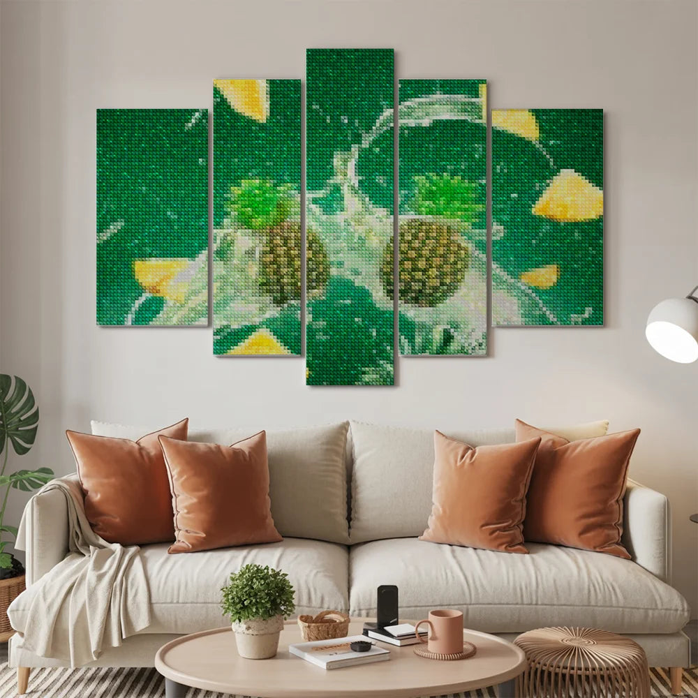 Diamond Painting Ananassen 5 luik - SEOS Shop ®