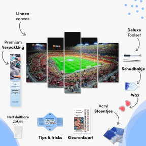 Diamond Painting Barcelona stadion 5 luik - SEOS Shop ®