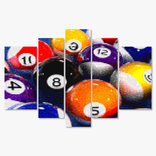 Diamond Painting Biljart ballen 5 luik - SEOS Shop ®