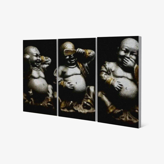 Diamond Painting Blije buddha 3 luik - SEOS Shop ®