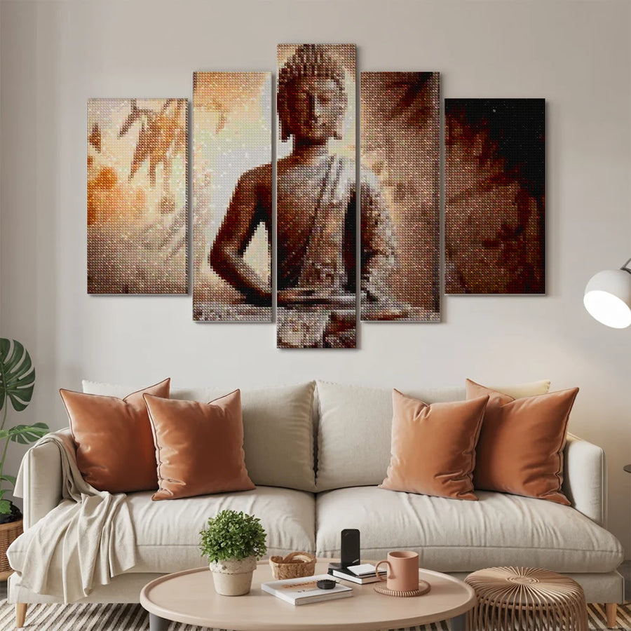 Olifanten 3-luik Diamond Painting Olifanten 3-luik Diamond Painting